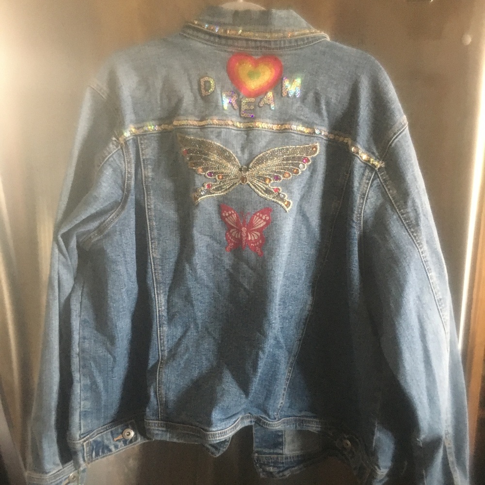 The "Dog and Butterfly" Jacket -85 $200 or $180 w/offer